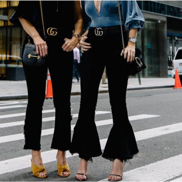 Citizen of Humanity - Women’s Drew Flounce High Rise Black Jean Pants Size: 26 - Picture 1 of 11